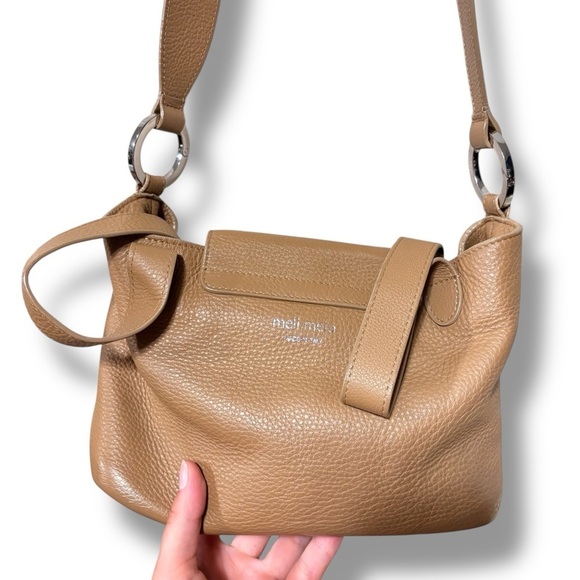 Meli Melo Rose Thela Cafe Latte Brown Leather Boho Hobo Purse Bag - Picture 8 of 16